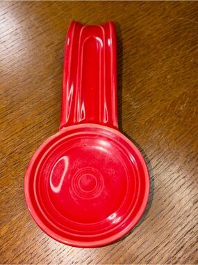 Fiesta Red Ceramic Spoon Rest